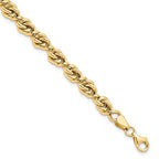 Leslie's 10K Polished Fancy Link Bracelet