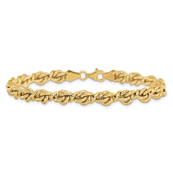 Leslie's 10K Polished Fancy Link Bracelet - Image 3