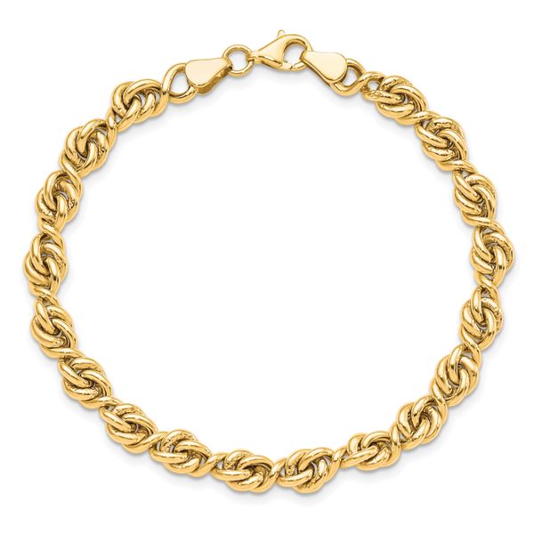 Leslie's 10K Polished Fancy Link Bracelet - Image 5