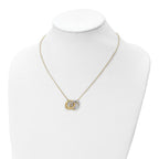 Leslie's 10K Rhodium-plated Polished D/C Necklace - Image 3