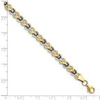 Leslie's 10K Rhodium-plated Polished D/C Bracelet - Image 4