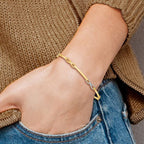 10K Rhodium-plated Polished Bracelet - Image 5