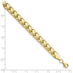 Leslie's 10K Polished and Brushed Fancy Link Bracelet - Image 4