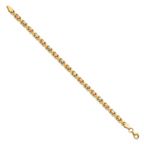 Leslie's 10k Tri-color Polished and D/C Bracelet - Image 2
