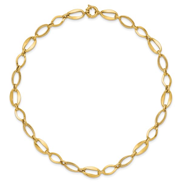 Leslie's 10k Polished Link Necklace - Image 4