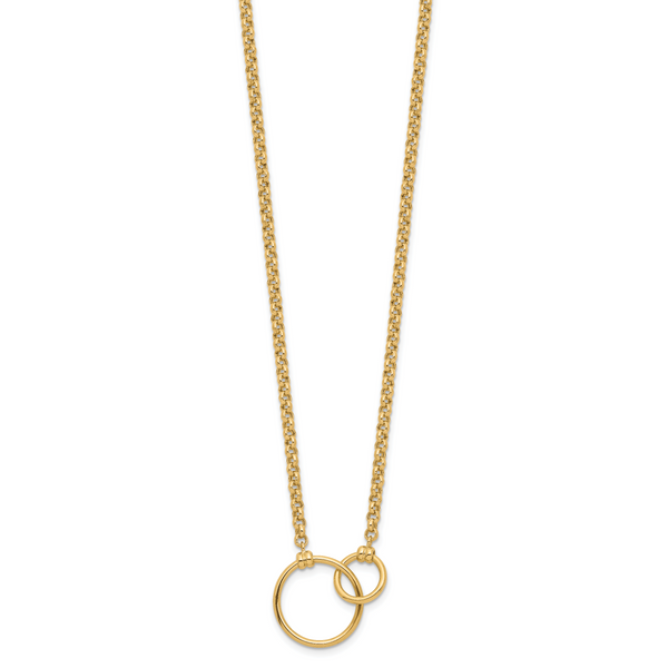 Leslie's 10k Polished Link Necklace - Image 2