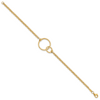 Leslie's 10k Polished interlocking Circles Link Bracelet - Image 2