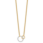 Leslie's 10k Two-tone Polished Link Necklace - Image 2