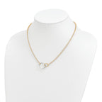 Leslie's 10k Two-tone Polished Link Necklace - Image 3