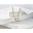 Leslie's 10k Two-tone Polished Link Necklace - Image 5