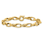 Leslie's 10K Polished Fancy Link Bracelet - Image 3