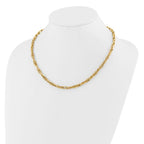 Leslie's 10K Polished Fancy Link w/1in ext. Necklace - Image 3