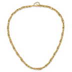 Leslie's 10K Polished Fancy Link w/1in ext. Necklace - Image 4