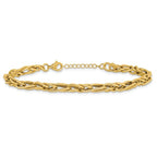Leslie's 10K Polished Fancy Link w/1in ext. Bracelet - Image 3