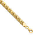 Leslie's 10K Polished Fancy Mermaid Pattern w/1in ext. Bracelet