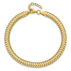 Leslie's 10K Polished Fancy Link w/1in ext. Bracelet - Image 4
