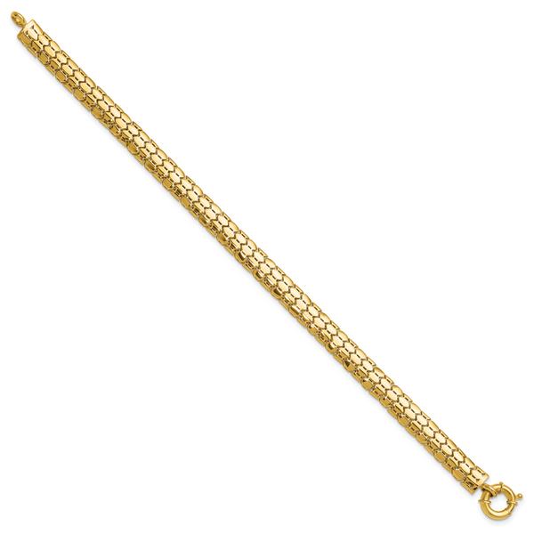 Leslie's 10K Polished Fancy Link Bracelet - Image 2