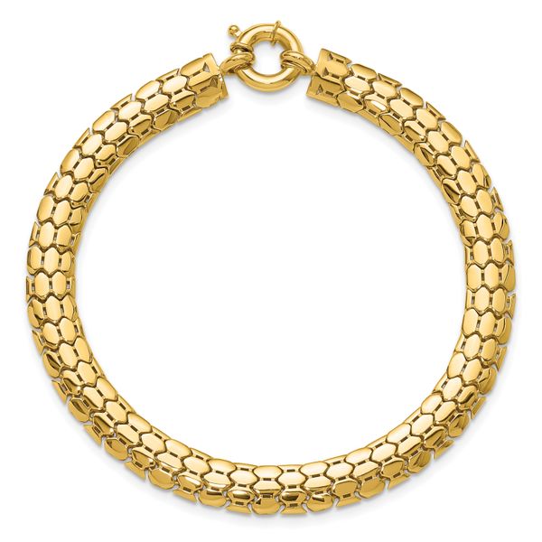 Leslie's 10K Polished Fancy Link Bracelet - Image 4