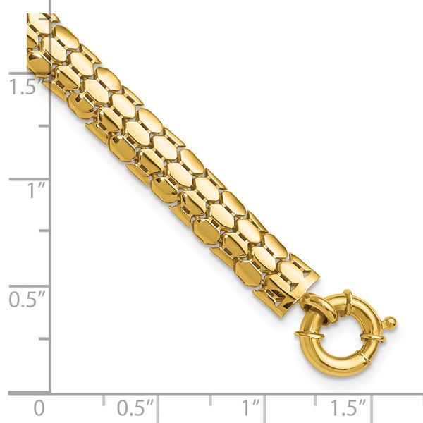 Leslie's 10K Polished Fancy Link Bracelet - Image 5