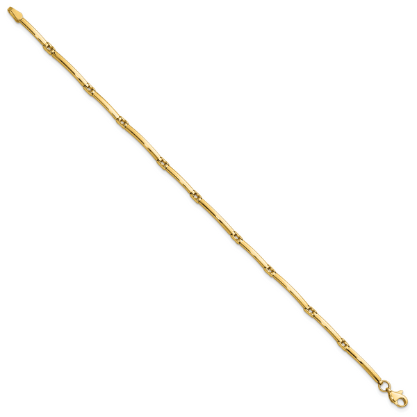 Leslie's 10K Polished Fancy Link Bracelet - Image 2