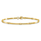 Leslie's 10K Polished Fancy Link Bracelet - Image 3