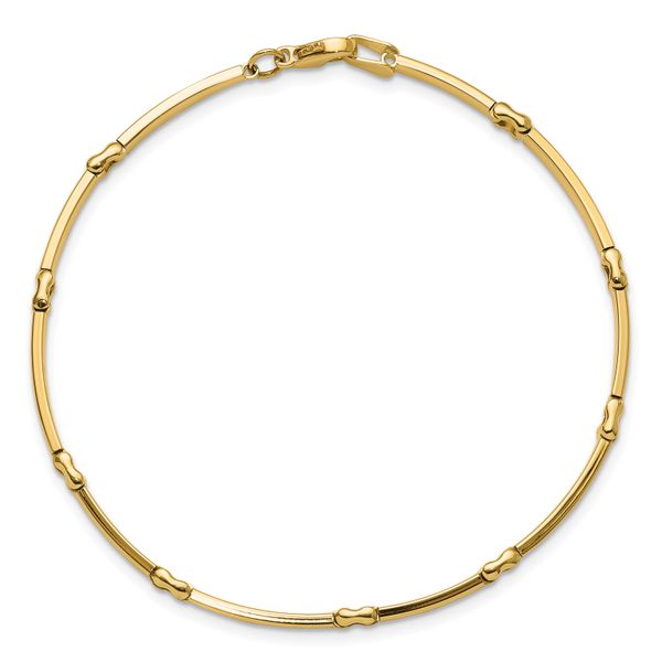 Leslie's 10K Polished Fancy Link Bracelet - Image 4