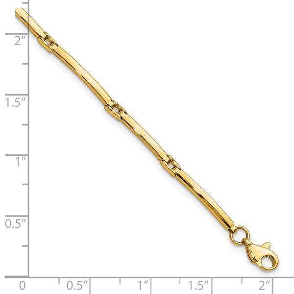 Leslie's 10K Polished Fancy Link Bracelet - Image 5