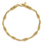 Leslie's 10K Polished Fancy Beaded Bracelet - Image 4