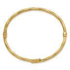 Leslie's 10K Polished Bypass Hinged Bangle - Image 2