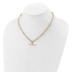 Leslie's 10K Polished Fancy Link Bar Necklace - Image 3