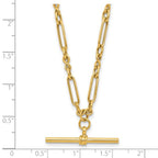 Leslie's 10K Polished Fancy Link Bar Necklace - Image 5