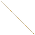 Leslie's 10K Polished Fancy 10in Plus 1in ext. Anklet - Image 2