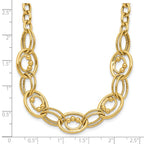Leslie's 10K Polished and Textured Fancy Link Necklace - Image 5