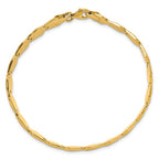 Leslie's 10K Polished and Satin Fancy Link Bracelet - Image 4