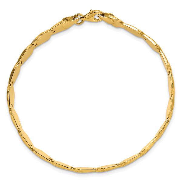 Leslie's 10K Polished and Satin Fancy Link Bracelet - Image 4
