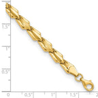 Leslie's 10K Polished and Satin Fancy Link Bracelet - Image 5