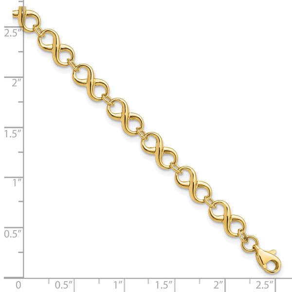 Leslie's 10K Polished Infinity Bracelet - Image 4