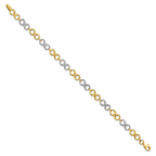 Leslie's 10K Two-tone Polished Infinity Bracelet - Image 2
