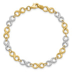 Leslie's 10K Two-tone Polished Infinity Bracelet - Image 3
