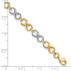 Leslie's 10K Two-tone Polished Infinity Bracelet - Image 4