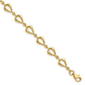 Leslie's 10K Polished Fancy Link Bracelet