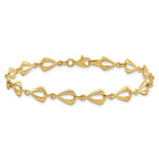 Leslie's 10K Polished Fancy Link Bracelet - Image 3