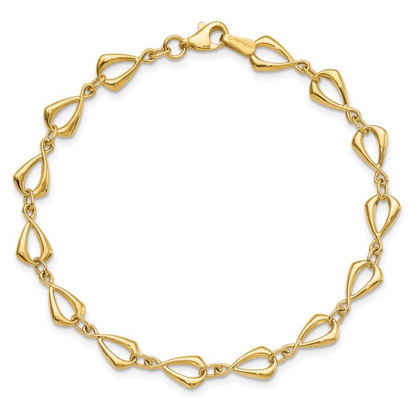 Leslie's 10K Polished Fancy Link Bracelet - Image 4