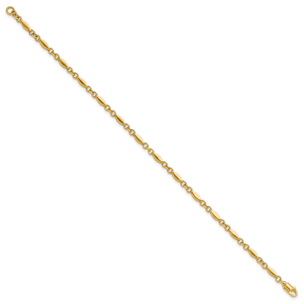 Leslie's 10K Polished Fancy Link Bracelet - Image 2