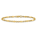 Leslie's 10K Polished Fancy Link Bracelet - Image 3