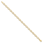 Leslie's 10K Polished and D/C Bracelet - Image 2