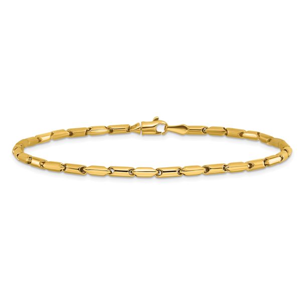Leslie's 10K Polished Fancy Link Bracelet - Image 3