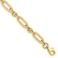 Leslie's 10K Polished Fancy Link Bracelet