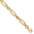 Leslie's 10K Polished Fancy Link Bracelet