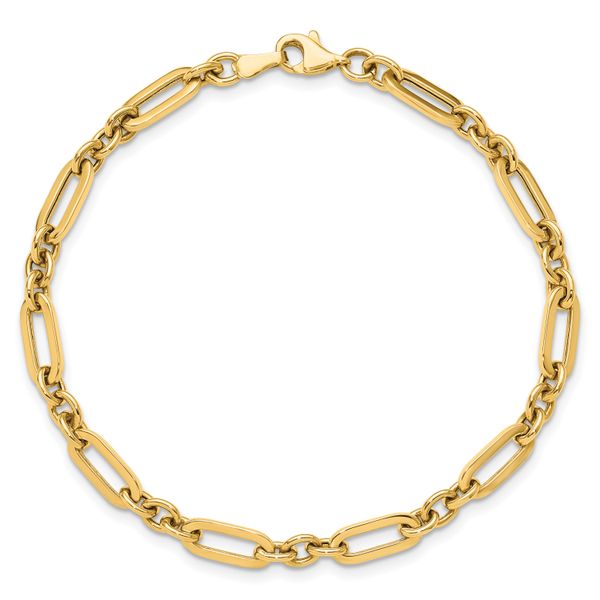 Leslie's 10K Polished Fancy Link Bracelet - Image 4